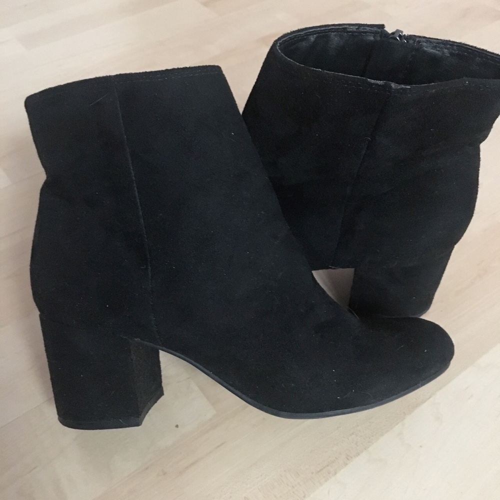 Black Suede Booties